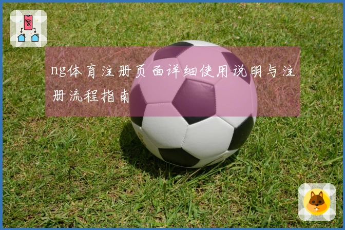 ng体育注册页面详细使用说明与注册流程指南